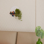 TESSELATE TREASURES Rund konsthylla i svart finish