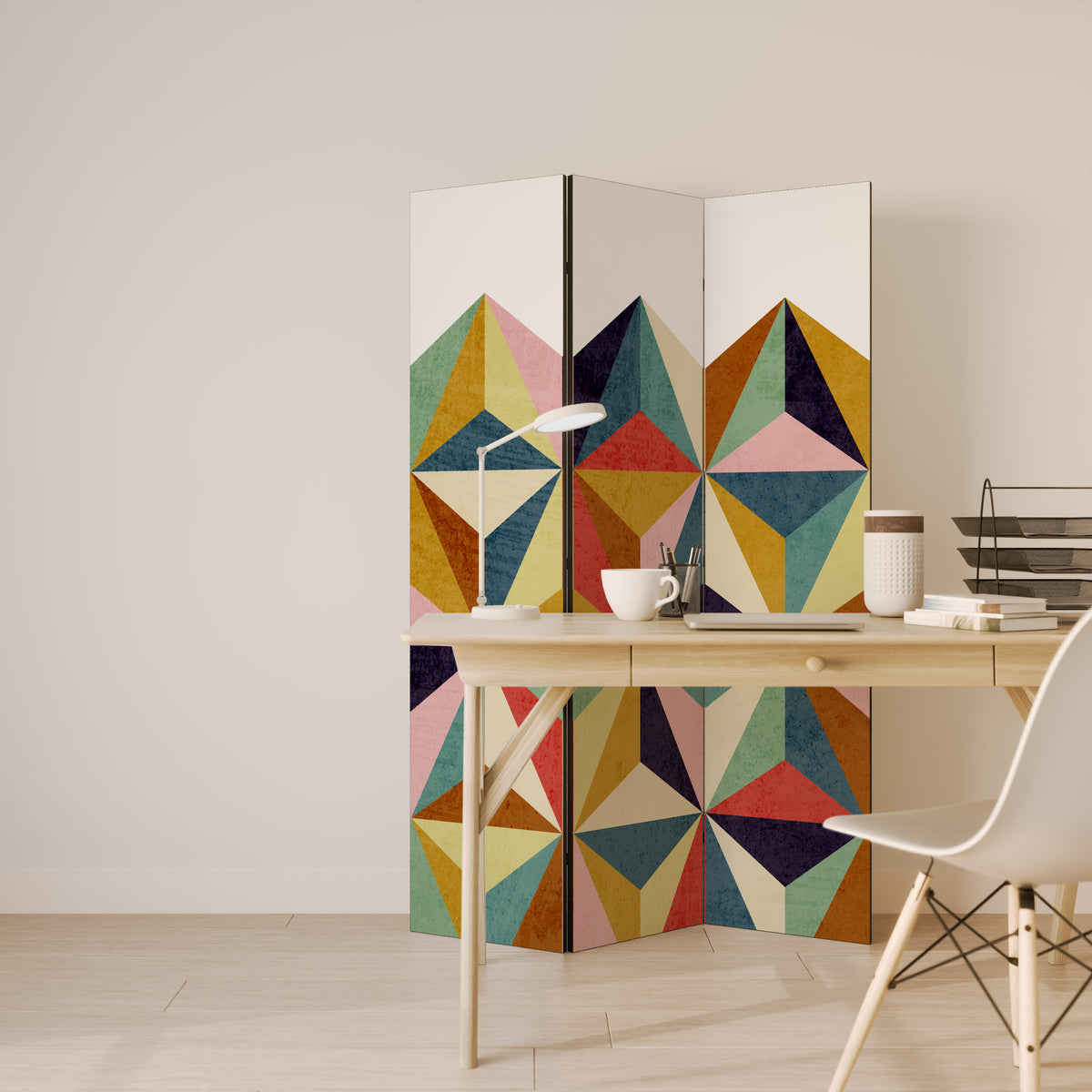 TESSELATE TREASURES Dekorativ rumsavdelare – 3 paneler