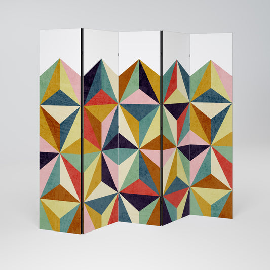 TESSELATE TREASURES Decorative 5-Panel Room Divider