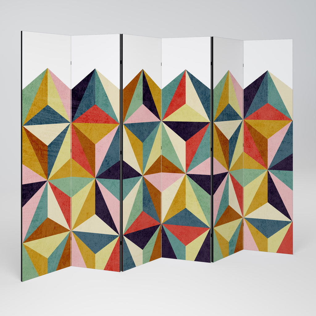 TESSELATE TREASURES Dekorativ rumsavdelare med 6 paneler