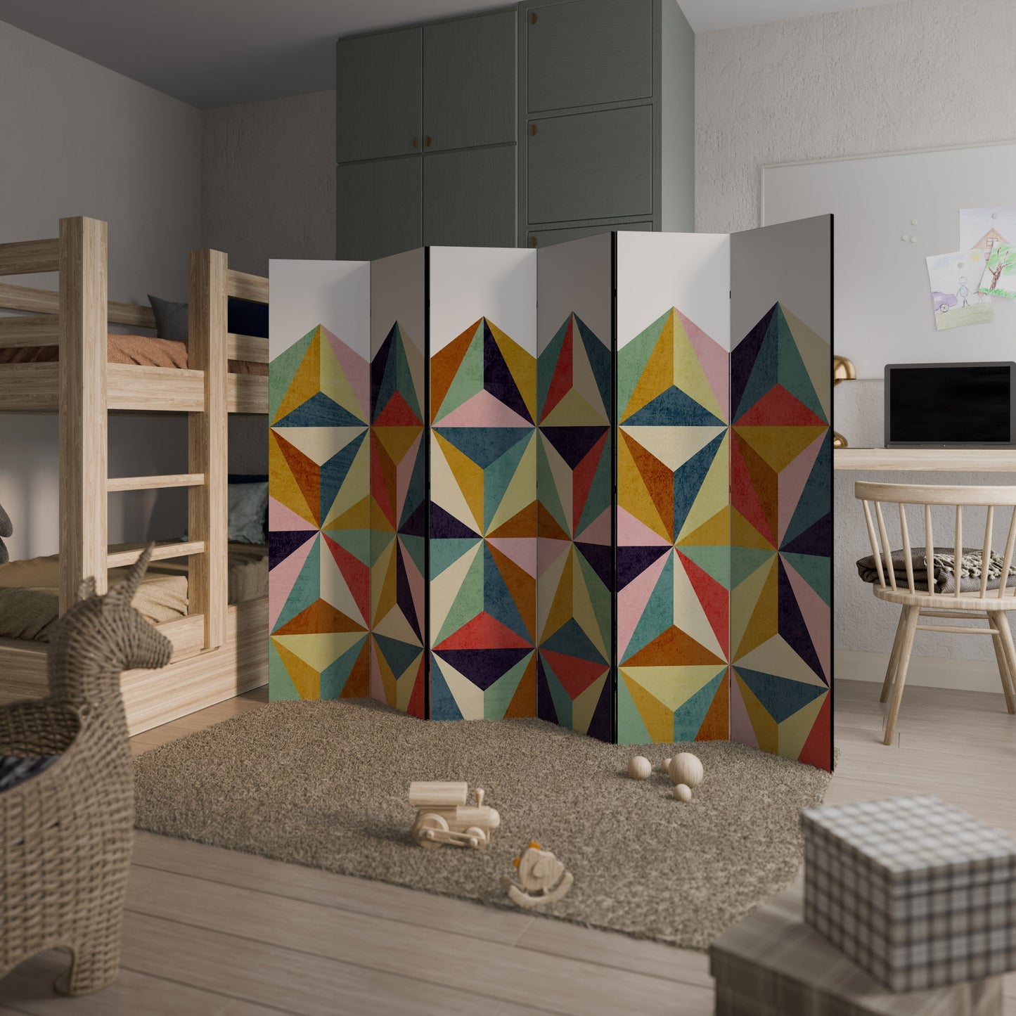 TESSELATE TREASURES Decorative 6-Panel Room Divider