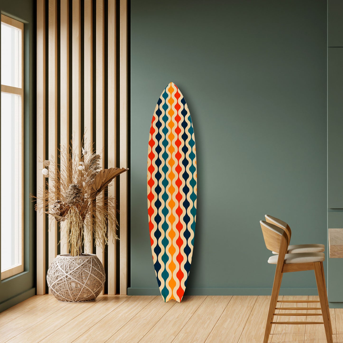 COLORFUL NOSTALGIA Dekorativ Surfbräda