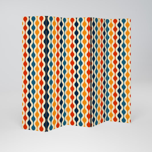 COLORFUL NOSTALGIA Decorative 5-Panel Room Divider