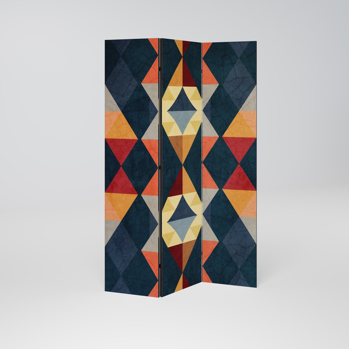Dekorativ rumsavdelare med 3 paneler CRACKED ILLUSION