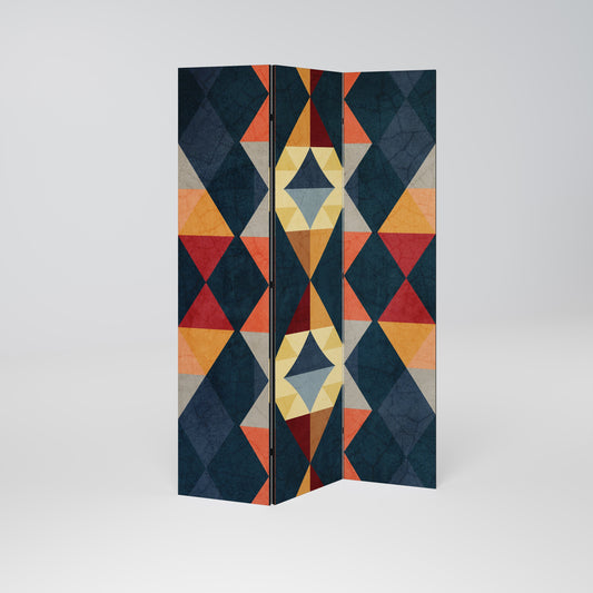 Dekorativ rumsavdelare med 3 paneler CRACKED ILLUSION