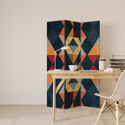 Dekorativ rumsavdelare med 3 paneler CRACKED ILLUSION