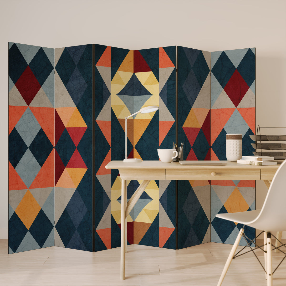 CRACKED ILLUSION Rumsavdelare 6 paneler