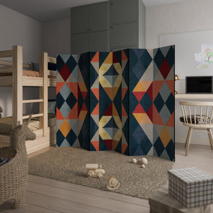 Dekorativ rumsavdelare med 6 paneler CRACKED ILLUSION