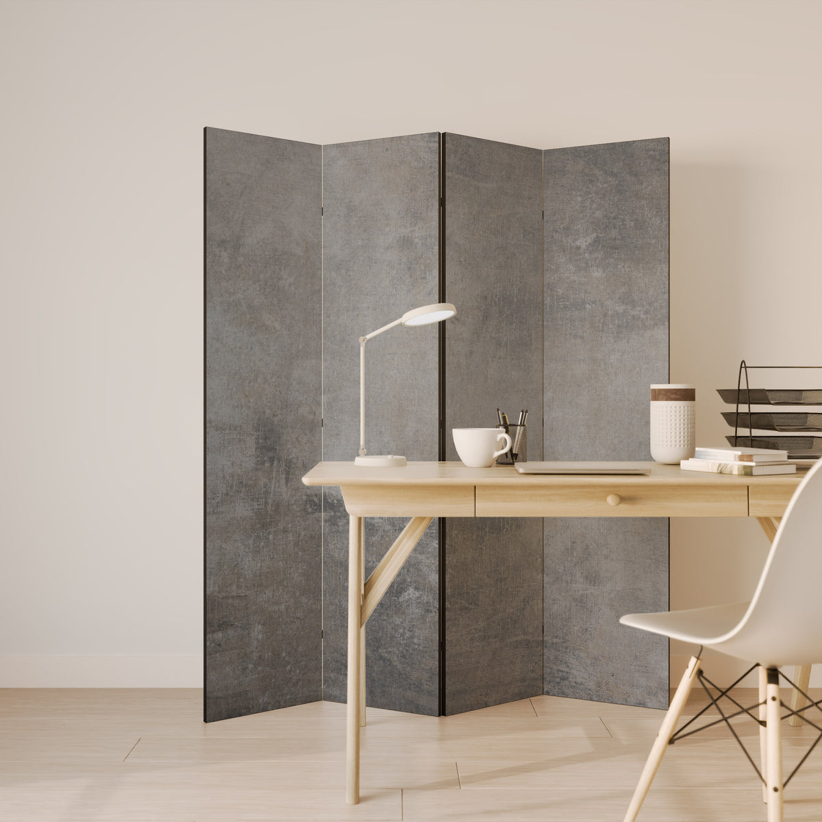 CONCRETE WALL Rumsavdelare 4 paneler