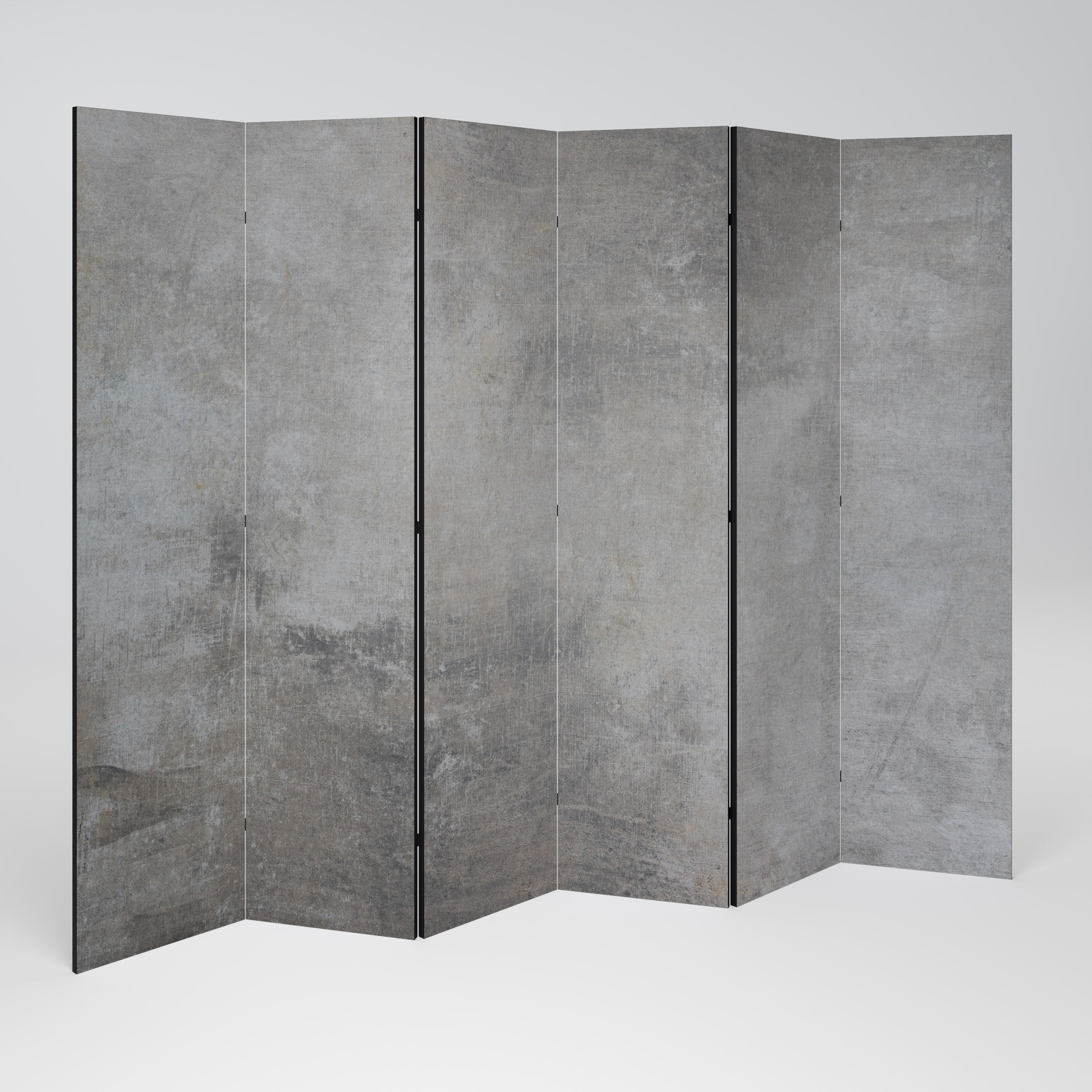 CONCRETE WALL 6-Panel Room Divider