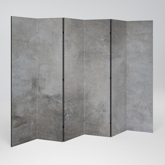 CONCRETE WALL Decorative 6-Panel Room Divider