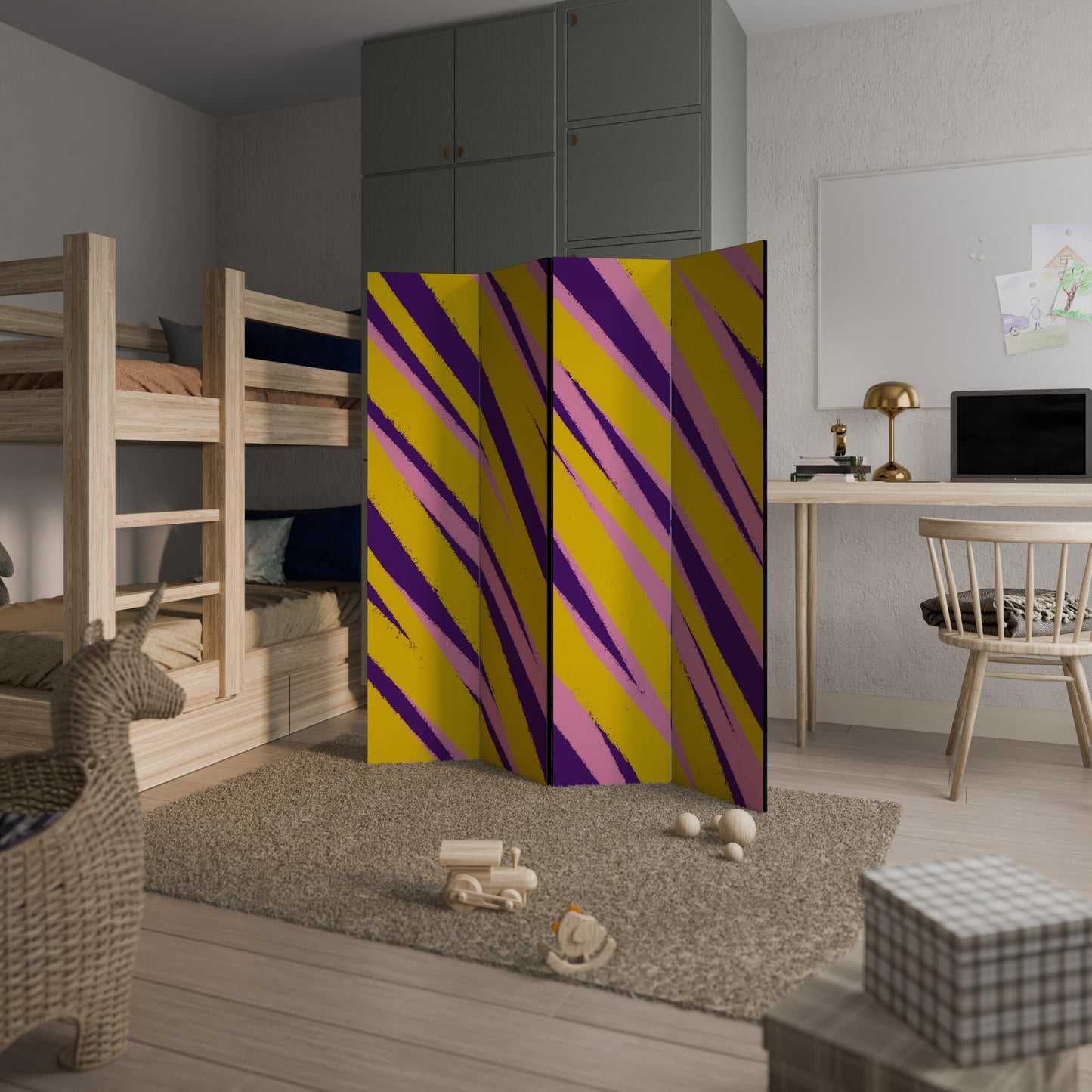 DREAMS COME TRUE Decorative 4-Panel Room Divider