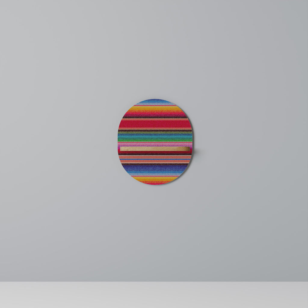 ETNIC MEXICAN Oval Art Hylla I Ekeffekt