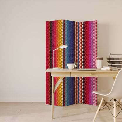 ETHNIC MEXICAN Dekorativ rumsavdelare – 3 paneler