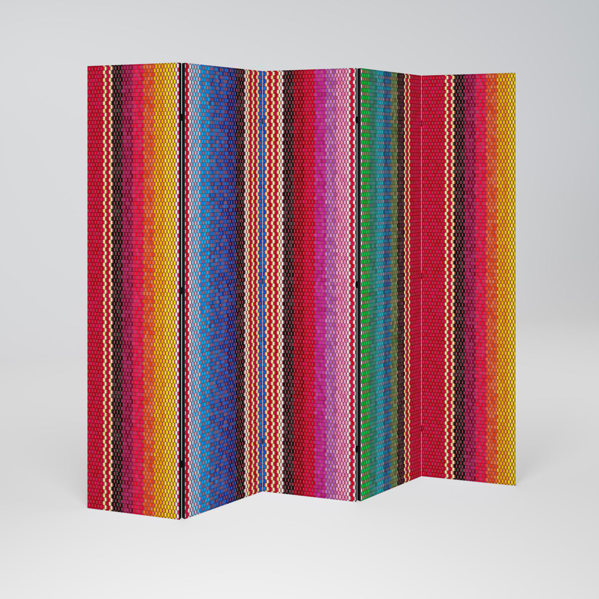 ETHNIC MEXICAN Dekorativ rumsavdelare – 5 paneler