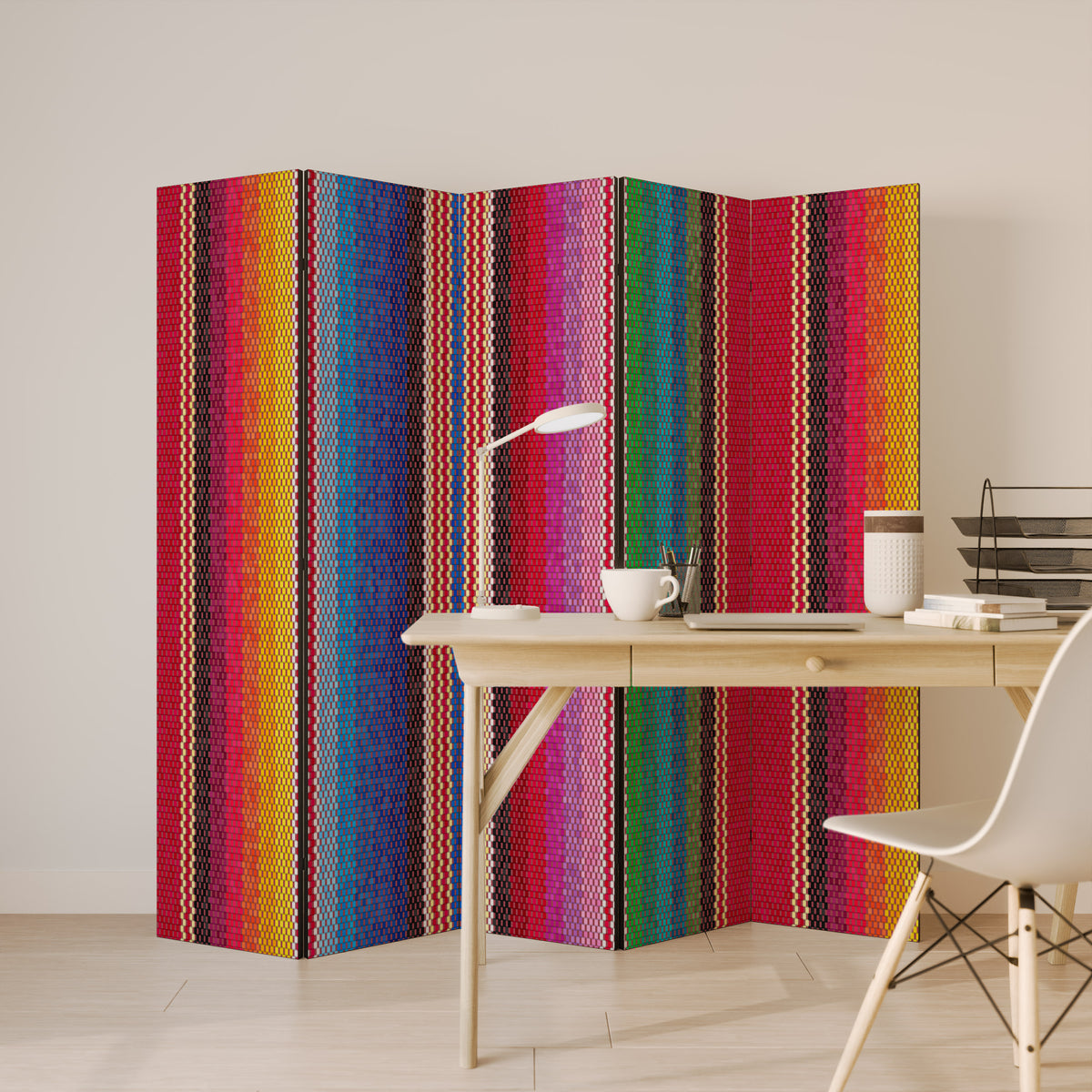 ETHNIC MEXICAN 5-Panel Room Divider