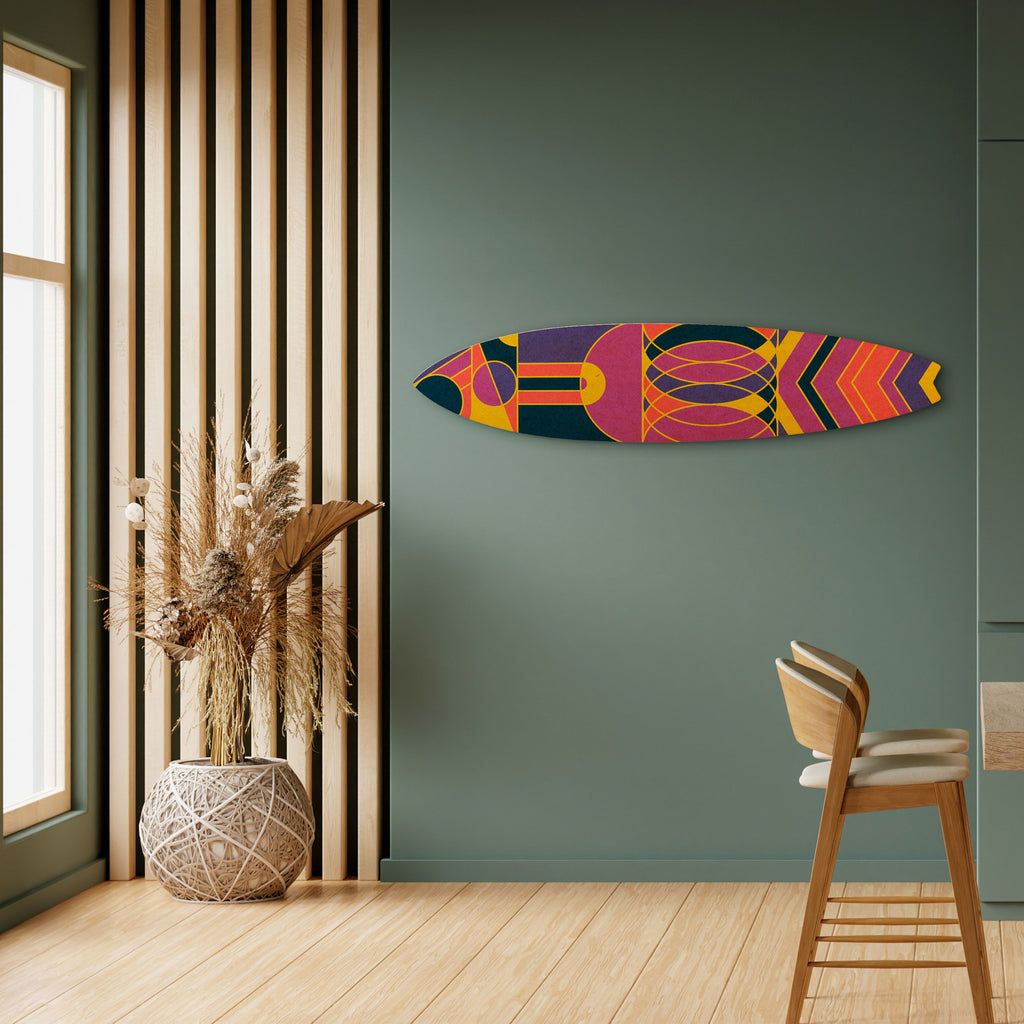 ELECTRIC PATTERNS Surfboard Decorative Panel