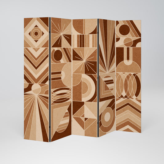 PRISM MOSAIC Decorative 5-Panel Room Divider
