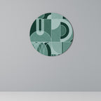 HARMONIC GRID Round Wall Art