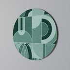 HARMONIC GRID Round Wall Art
