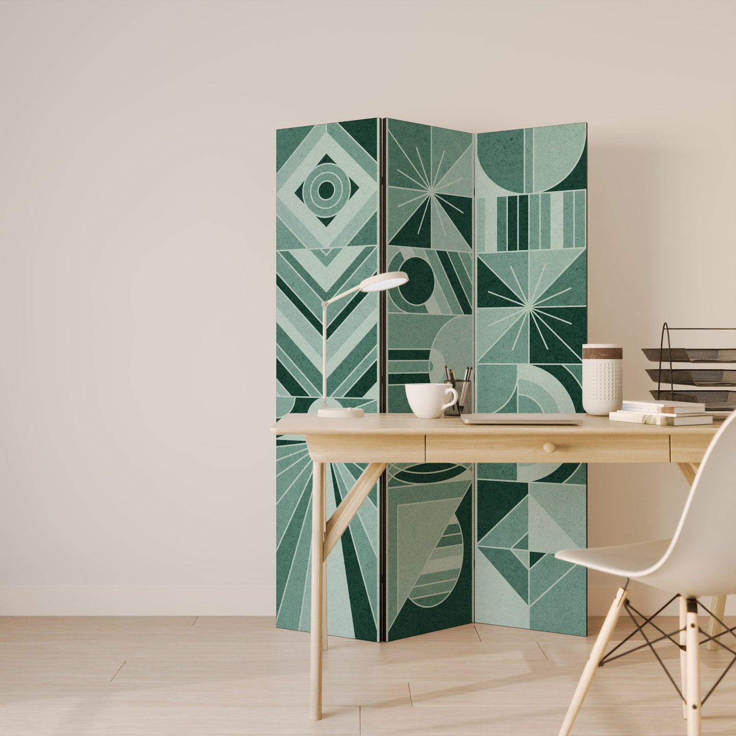 HARMONIC GRID Dekorativ rumsavdelare med 3 paneler
