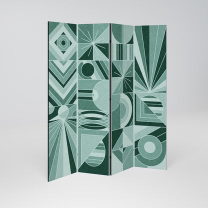 HARMONIC GRID Decorative 4-Panel Room Divider