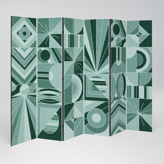 HARMONIC GRID Decorative 6-Panel Room Divider