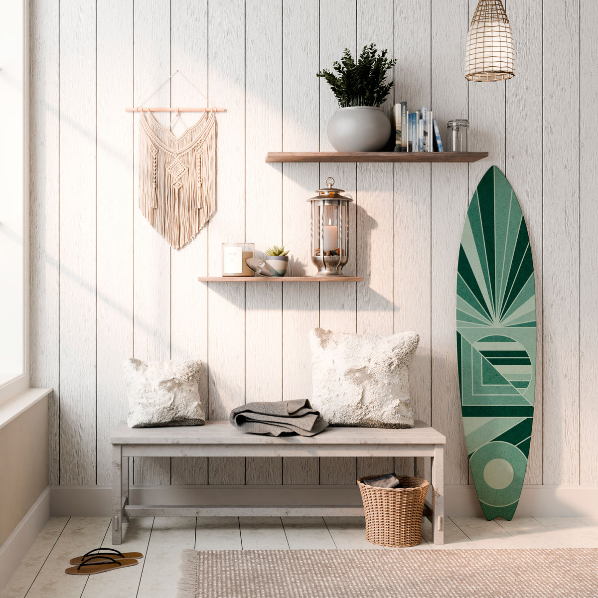 RHYTMIC GRID Surfboard Decorative Panel