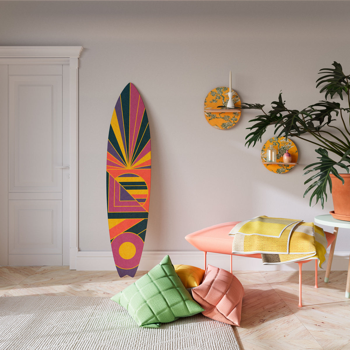 FUSION PATTERNS Surfboard Decorative Panel
