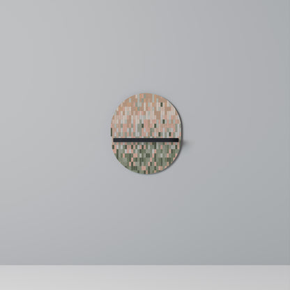 BUILDING THE FUTURE Oval Art Shelf In Black Finish