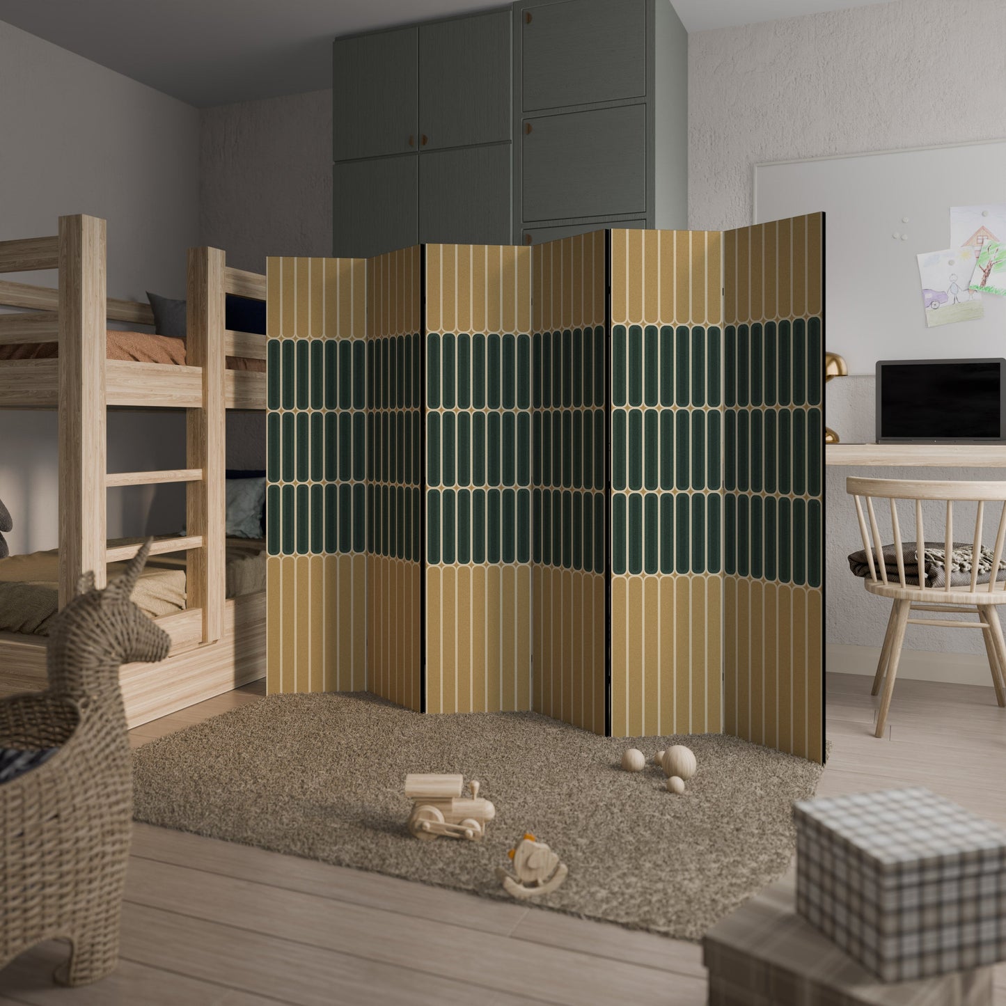ILUSION GATE Decorative 6-Panel Room Divider
