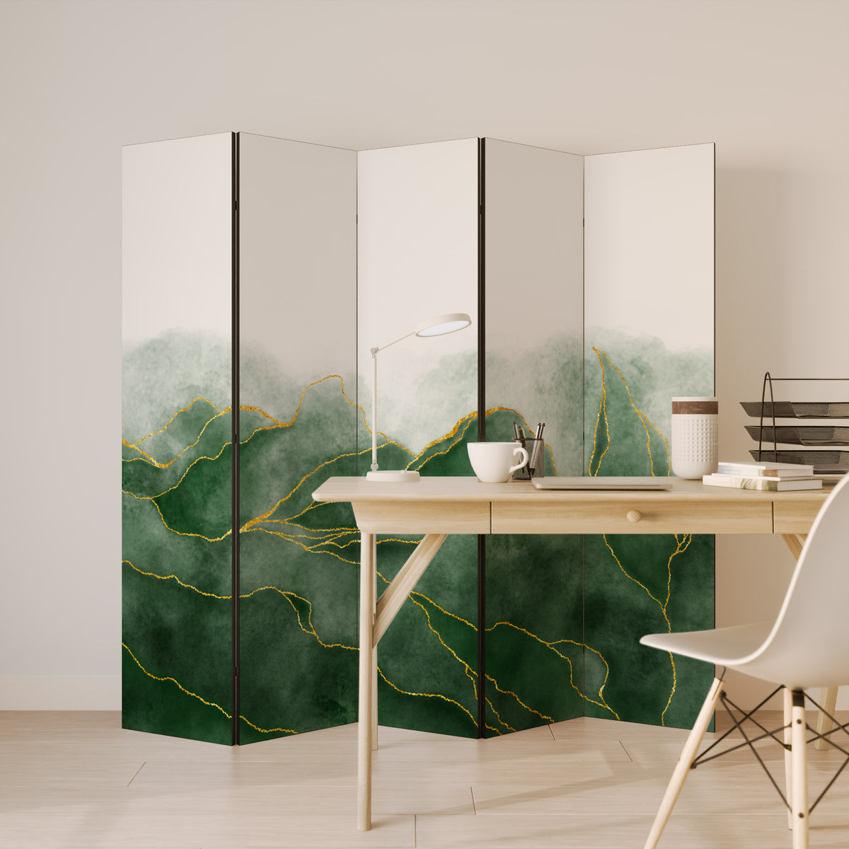 EXPENSIVE NATURE Dekorativ rumsavdelare – 5 paneler