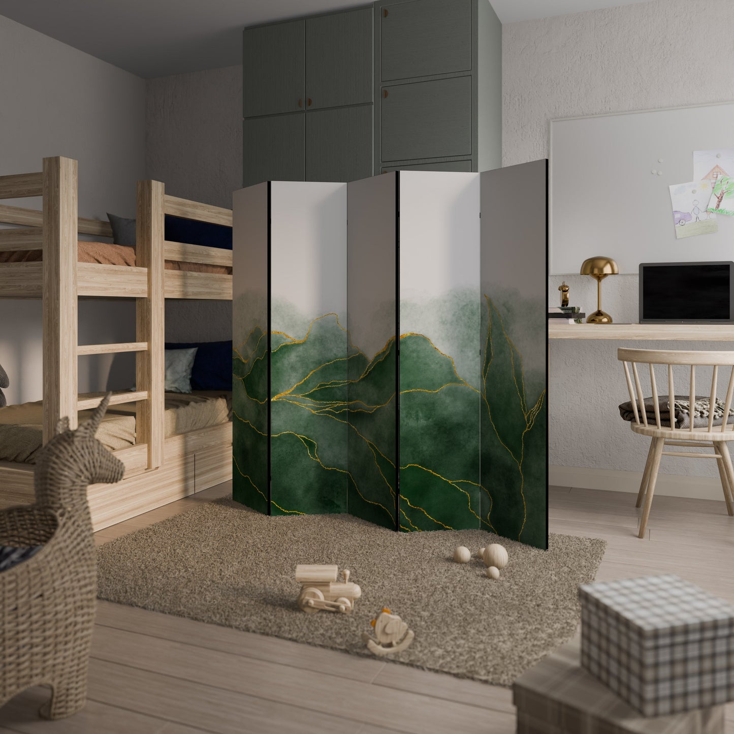 EXPENSIVE NATURE Decorative 5-Panel Room Divider