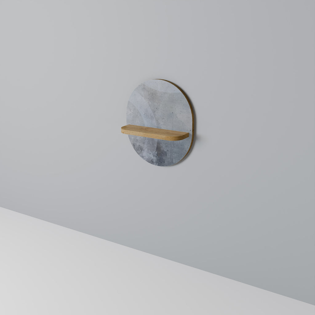 MUTED ARC Oval Art Hylla I Ekeffekt