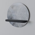 MUTED ARC Round Art Shelf In Black Finish