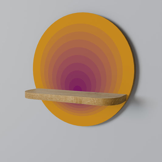 BLUSH GRADIENT Rund Konsthylla I Ekeffekt