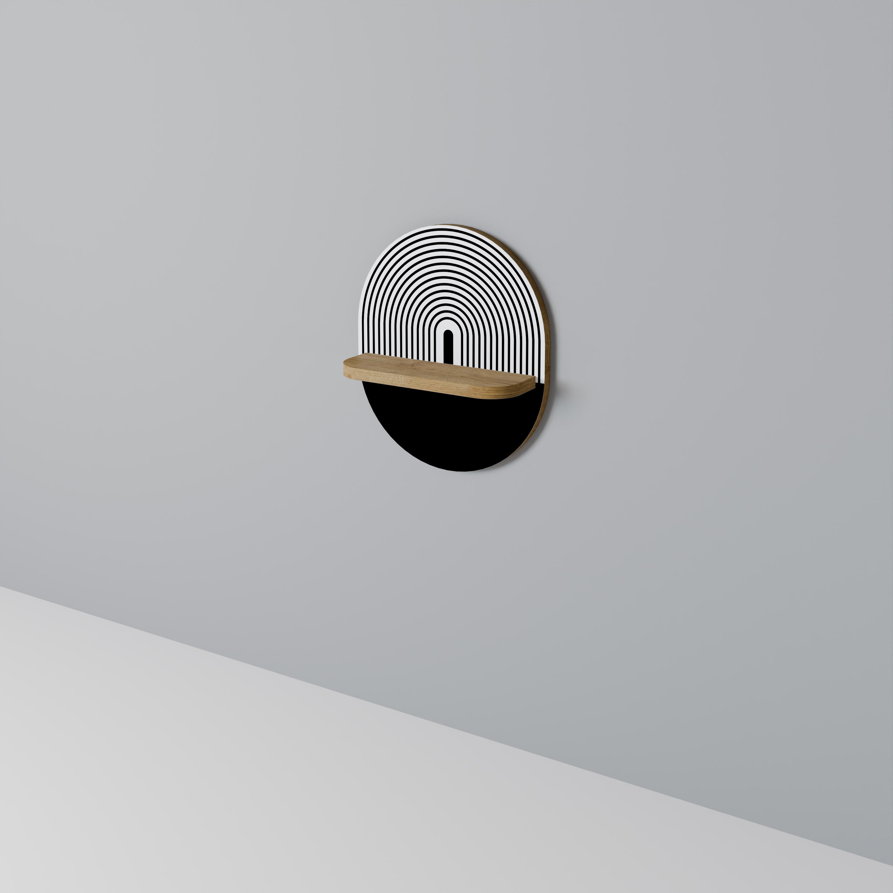 DUSK VIBRATION Oval Art Hylla I Ekeffekt