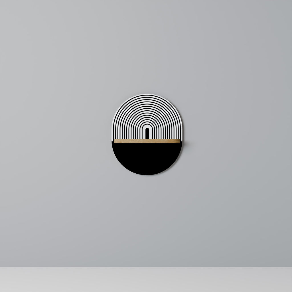 DUSK VIBRATION Oval Art Hylla I Ekeffekt