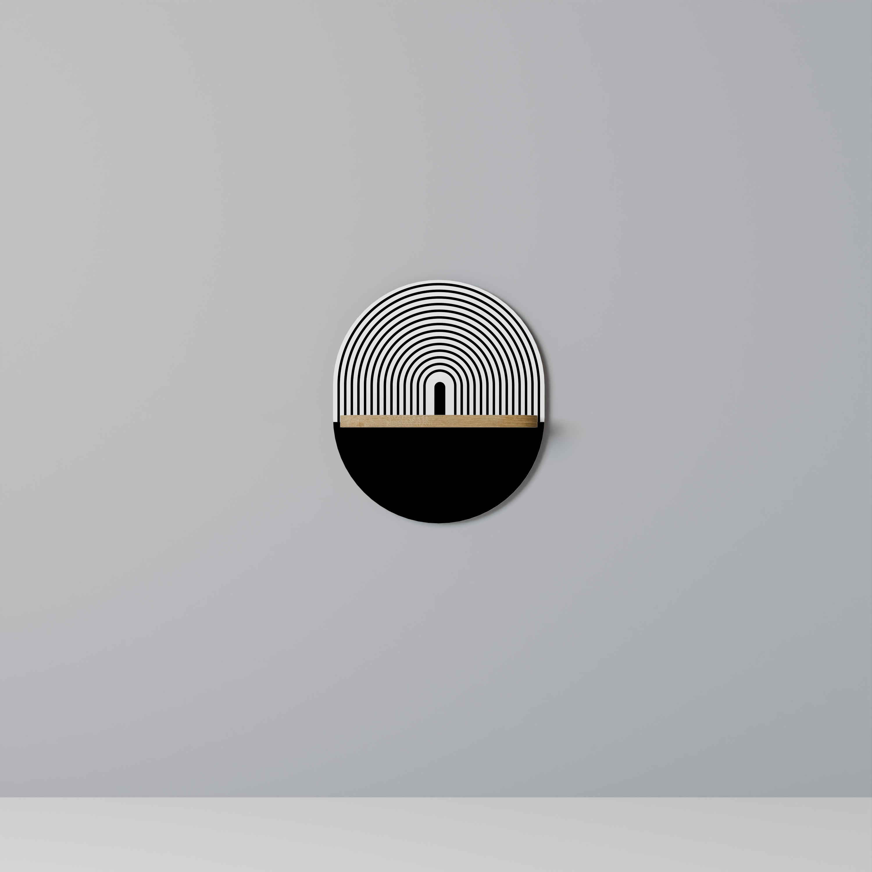 DUSK VIBRATION Oval Art Hylla I Ekeffekt
