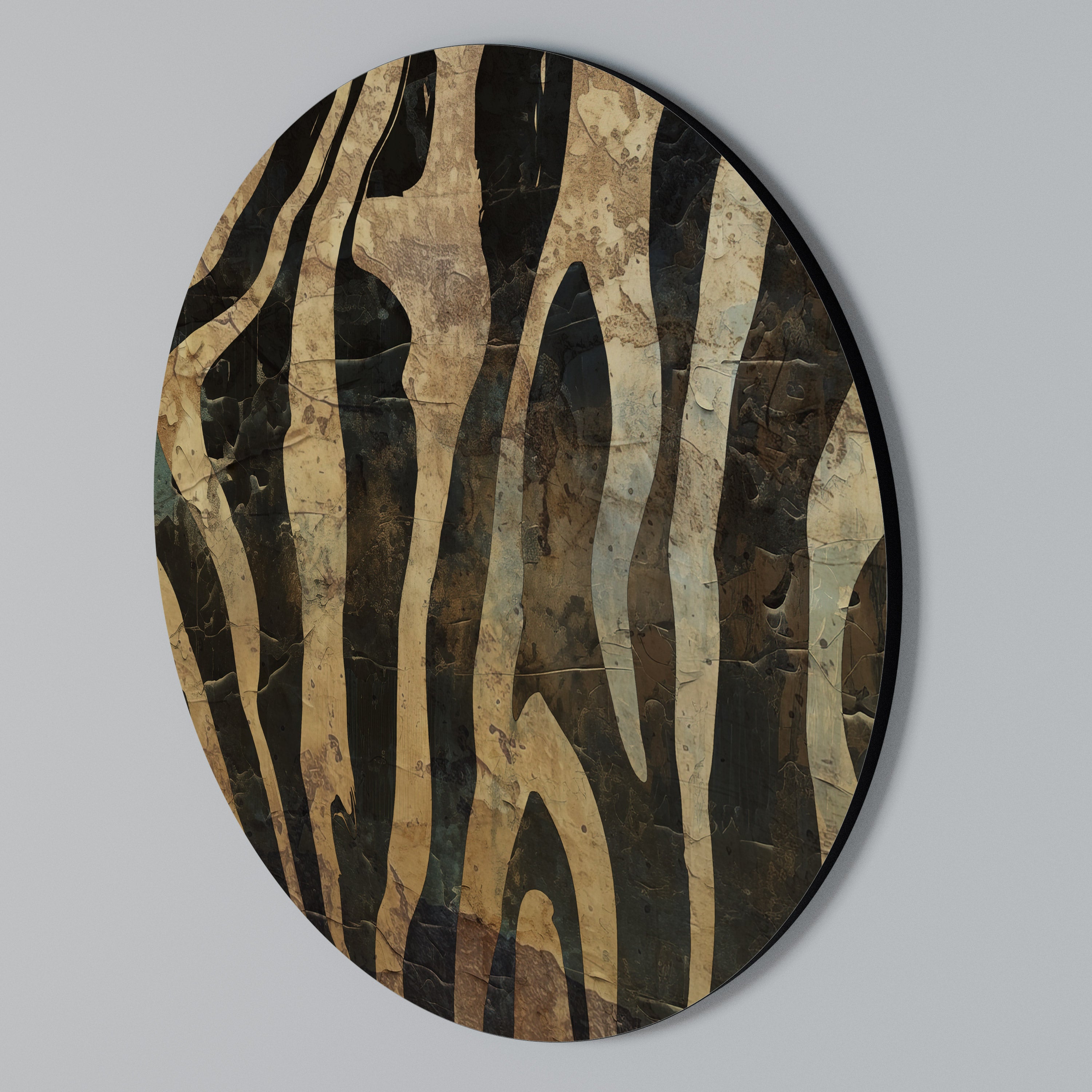 RUSTISK DANS Rund Väggdekoration