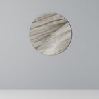 SERENE FOLDS Round Wall Art