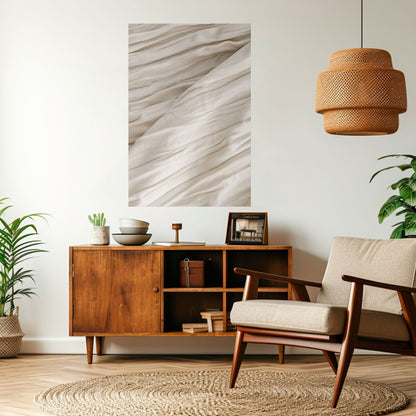 SERENE FOLDS Peel and Stick Vertical Poster