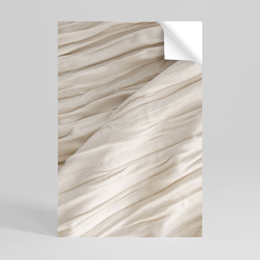 SERENE FOLDS vertikal poster med självhäftande text