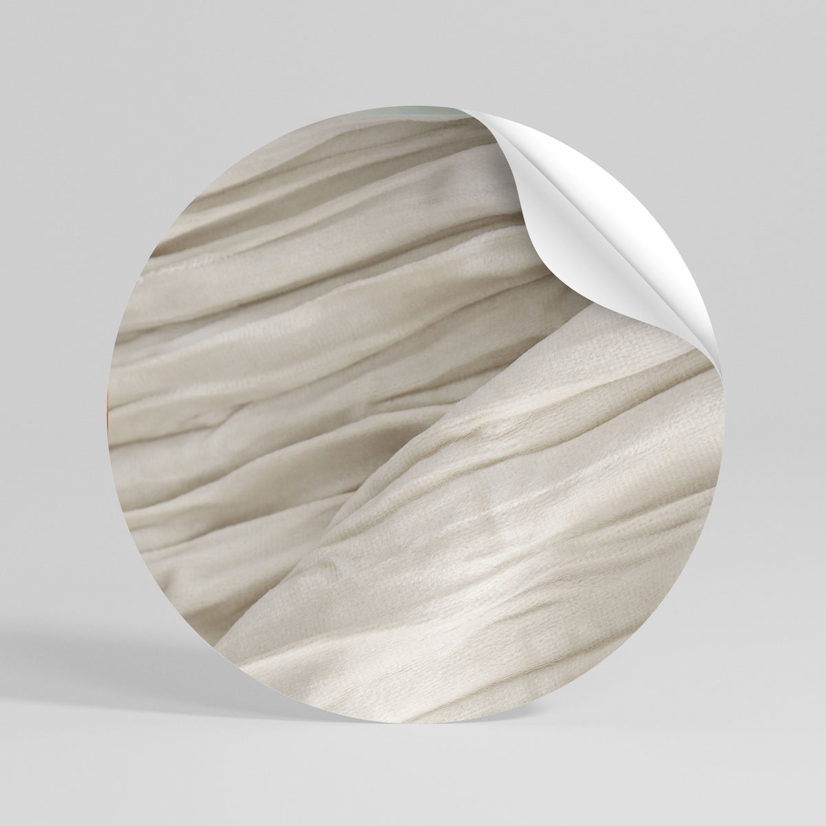 SERENE FOLDS Rund väggdekal