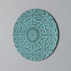 MOROCCAN TURQUOISE Round Wall Art