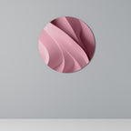 THINKING PINK Round Wall Art