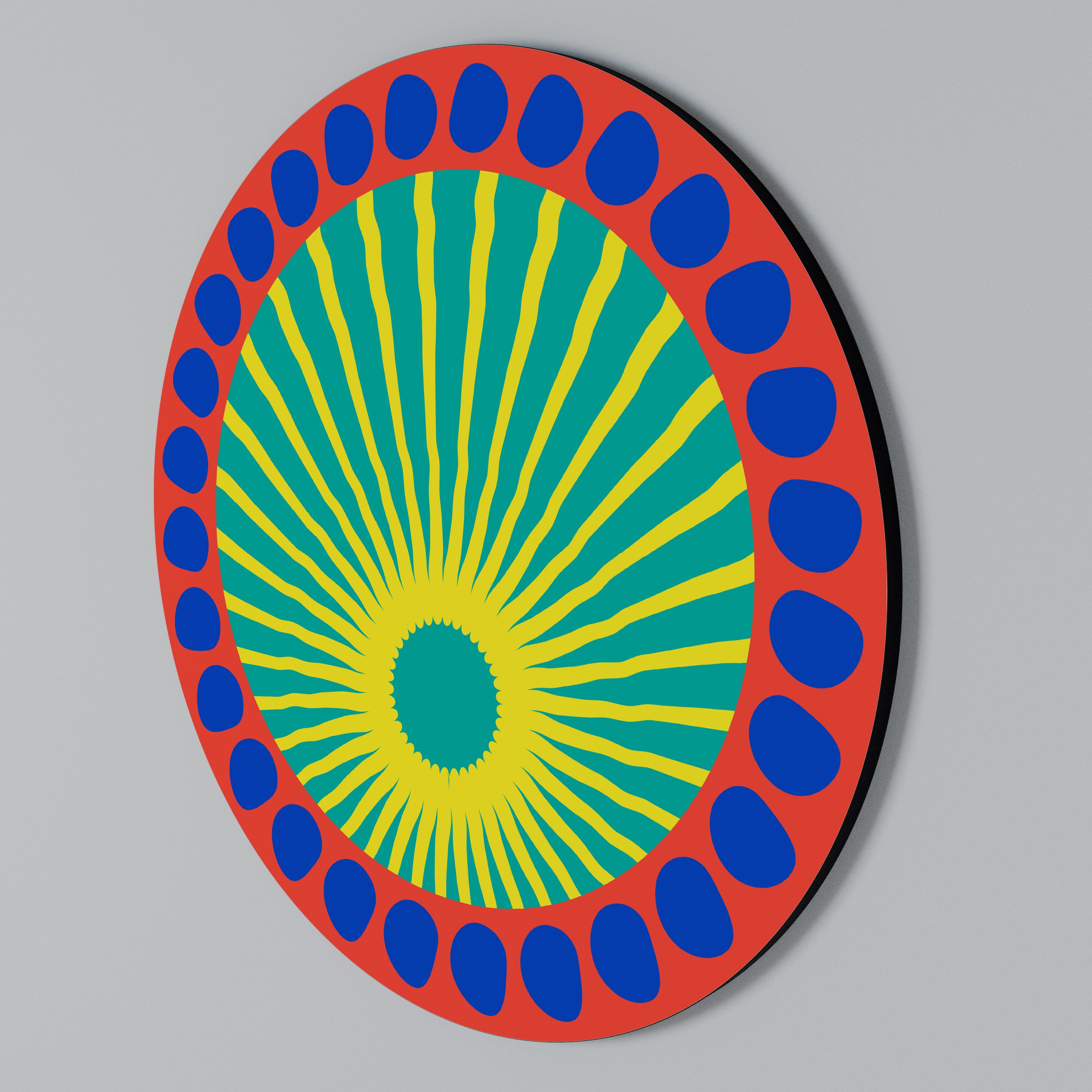 SHIMMER SPECTRUM Rund Väggdekoration