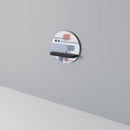 VIBRANT VERSE Round Art Shelf In Black Finish