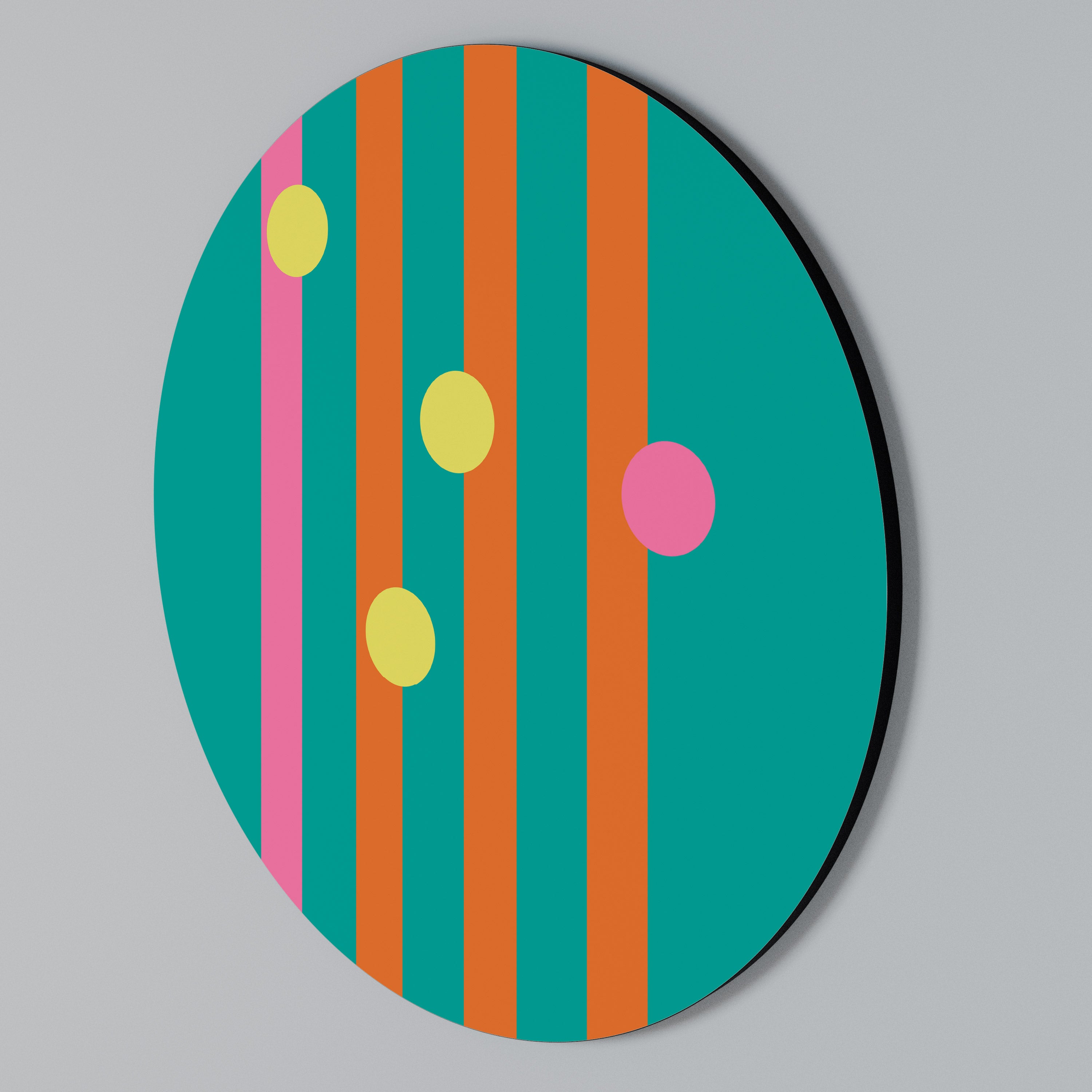 Rund väggkonst NÅGONSTANS MELLAN