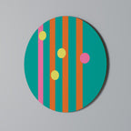 SOMEWHERE IN BETWEEN Round Wall Art